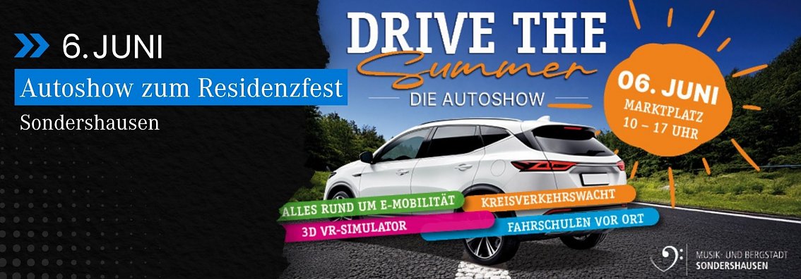 Grafik zur Autoshow in Sondershausen