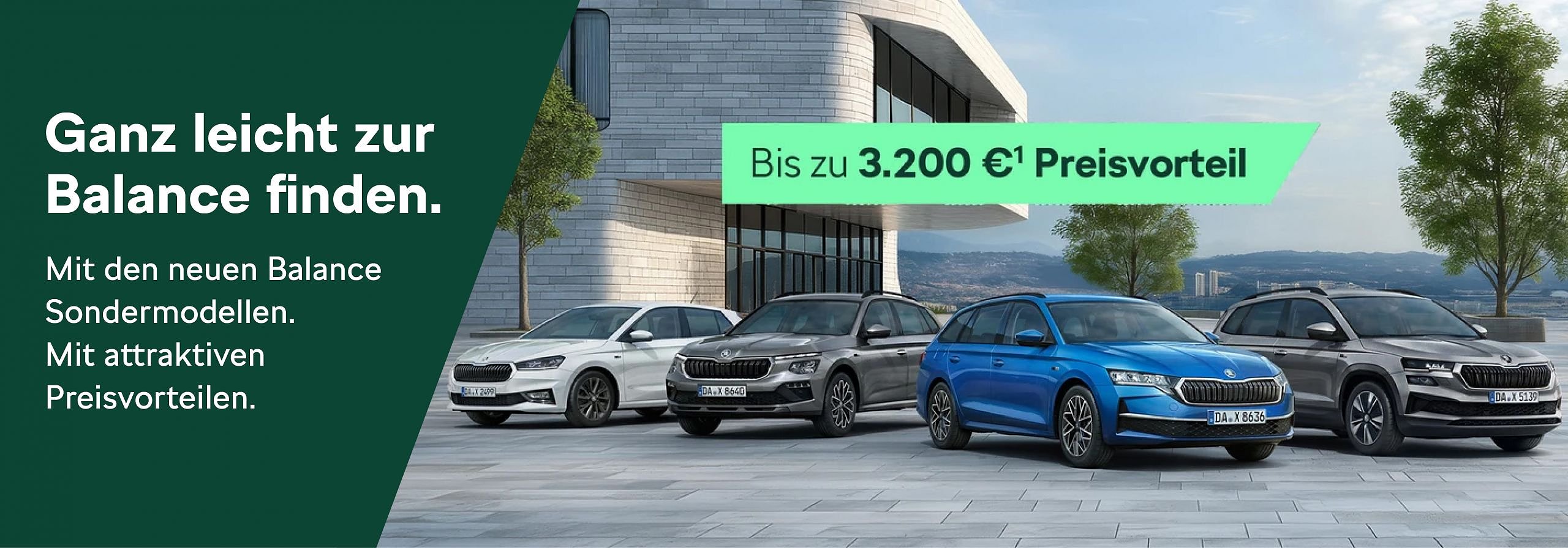 Grafik mit den neuen Skoda Balance Modellen