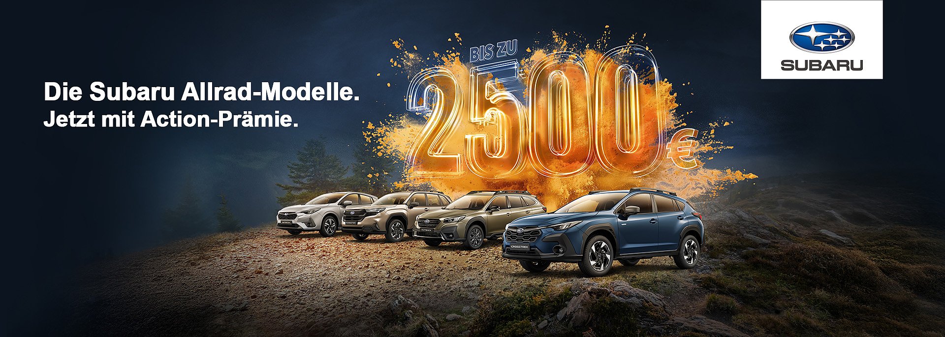 Subaru Allrad-Modelle mit Action-Pr&auml;mie