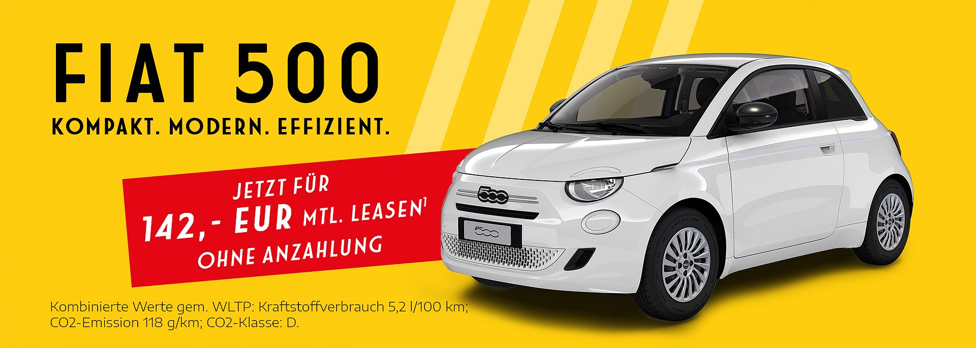 Kompakt, modern, effizient � der Fiat 500 Hybrid