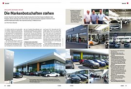 Die Markenbotschaften stehen - Stellantis-Autohaus Erfurt (Foto:  Sonderheft AUTOHAUS "Bauen 2023" - Autor: Hannes Brachat)