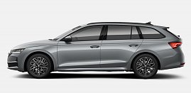 Skoda Octavia Combi in grau, Seitenansicht