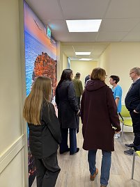 Besichtigung der neuen Praxis