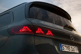 Die Rückleuchte des neuen Mercedes-Benz GLS.
