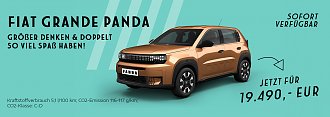 Fiat Grande Panda - Gr&ouml;&szlig;er denken & doppelt so viel Spa&szlig; haben!