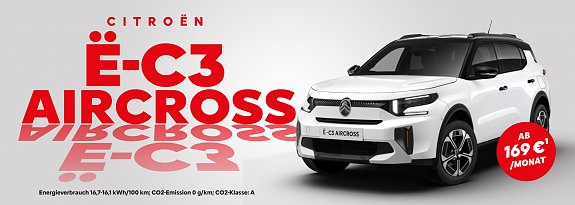 Der neue Citro&euml;n e-C3 (Autohaus Peter Gruppe)