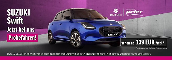 Entdecken Sie jetzt den Swift: Kompakt. Agil. Individuell.