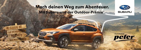 Mach deinen Weg zum Abenteuer. Mit Subaru und der Outdoor-Pr&auml;mie&sup1;.