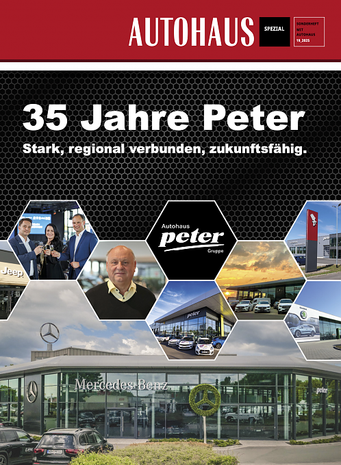 Titelbild der Autohaus-Sonderausgabe &raquo;5 Jahre Peter&laquo;